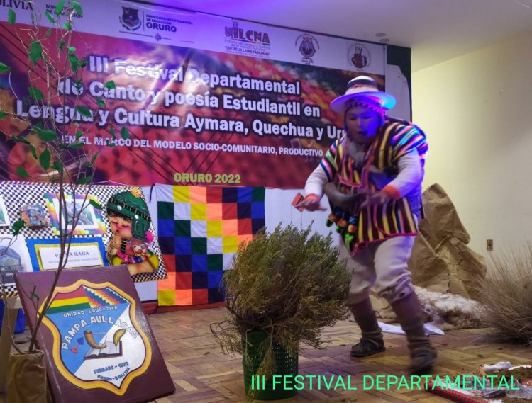 III FESTIVAL DEPARTAMENTAL DE CANTO Y POESÍA ESTUDIANTIL EN AYMARA, QUECHUA Y ARU