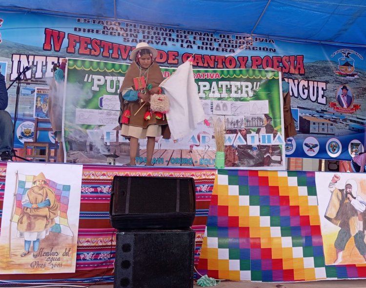 IV CONCURSO DE CANTO Y POESÍA EN LENGUA ORIGINARIAS URU-CHIPAYA, AYMARA, QUECHUA DISTRITO EDUCATIVO SABAYA - LA RIVERA