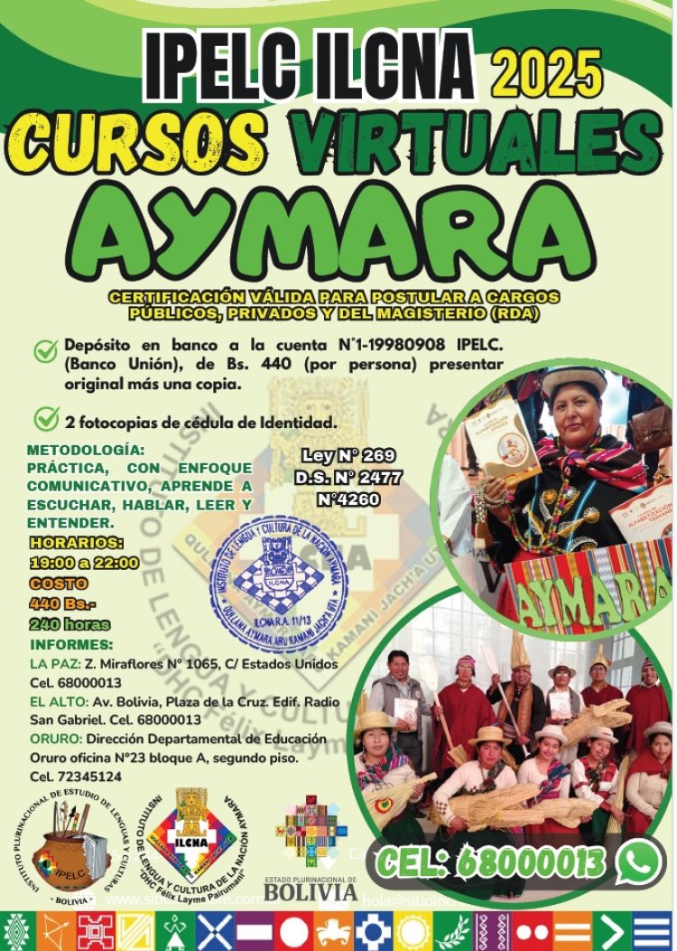 AYMARA ARU YATIQAPXAÑÄNI (aprendamos la lengua aymara)