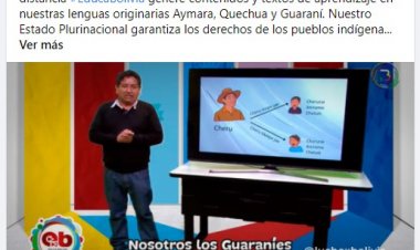El Jefe de Estado felicita a la plataforma Educa Bolivia por generar contenidos en lenguas originarias