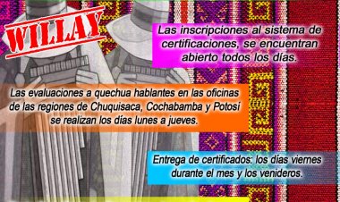 TUKUY QHICHWA KAWSAQ MASIKUNAP KAY WILLAYMANJINA JUNT’AYTA ATINKICHIK