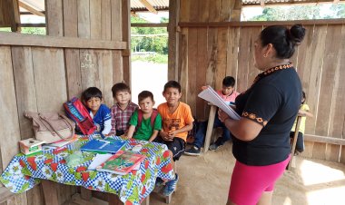 ACTIVIDADES REALIZADAS CON LOS NIÑOS APRENDIEDO EL IDIOMA GUARASUWE