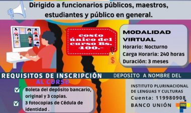 CURSOS DE QUECHUA PARA FUNCIONARIOS Y PÚBLICO EN GENERAL