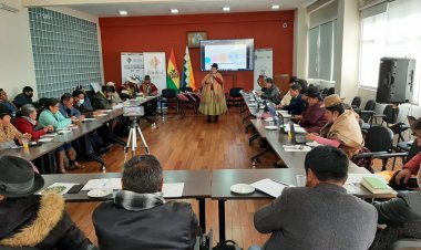 Taller de socialización del plan de desarrollo de la Lengua Aymara y actualización de Currículo Regionalizado Aymara.