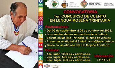 1er. CONCURSO DE CUENTO EN LENGUA MOJEÑA TRINITARIA