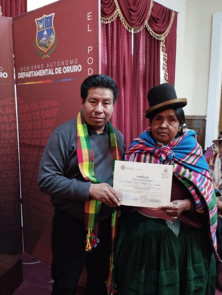 El IPELC entrega certificados en lenguas originarias a Jiliris, Kuraj Mallkus y Mama Thallas de los diferentes Suyus afiliados al CONAMAQ