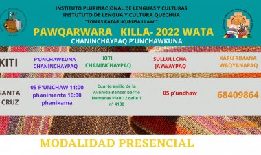CRONOGRAMA DE EVALUACION PARA EL MES DE OCTUBRE EN LA CIUDAD DE SANTA CRUZ