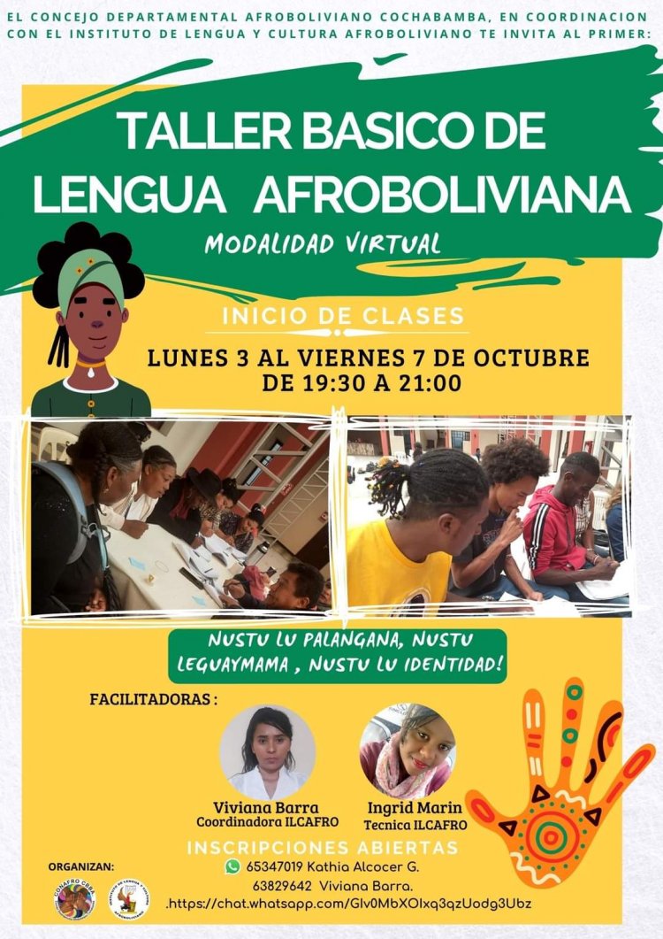 Taller Básico de la Lengua del Pueblo Afroboliviano