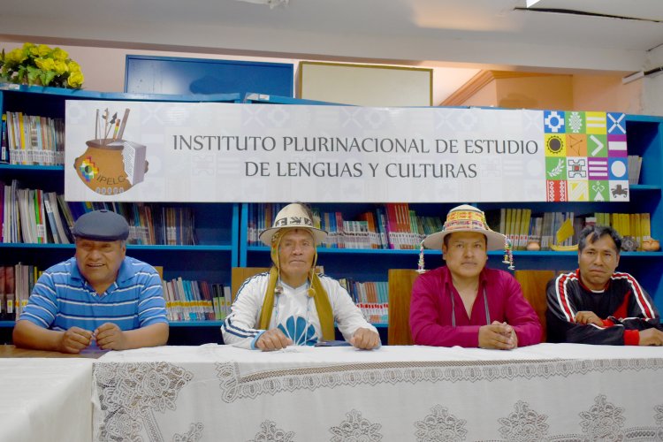 EL JILIRI APU MALLKU DEL CONAMAQ, RAMIRO JORGE CUCHO, VISITÓ LA OFICINA CENTRAL DEL IPELC.
