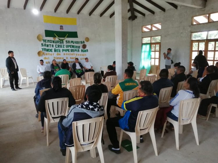El ILC-GW llevó adelante el taller de Socialización del Himno a Santa Cruz en lengua Gwarayu
