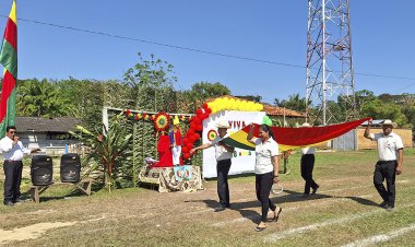 ILC MOJEÑO IGNACIANO RINDIENDO HOMENAJE ESTE 6 DE AGOSTO, COMUNIDAD SANTA RITA