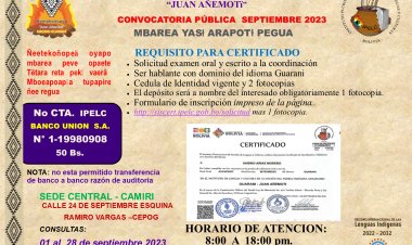 COMUNICACDO PUBLICO MES DE SEPTIEMBRE 2023