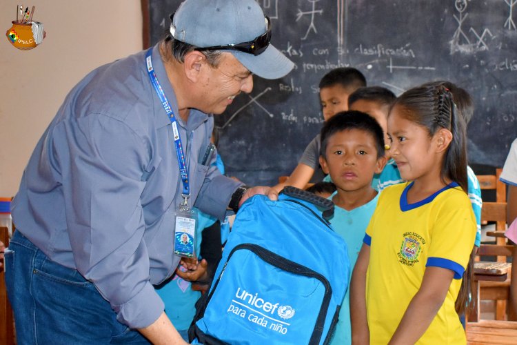EL IPELC CON APOYO DE UNICEF, ENTREGÓ MOCHILAS CON MATERIAL ESCOLAR A ESTUDIANTES DEL TERRITORIO INDÍGENA GUARANÍ KEREIMBA IYAAMBAE