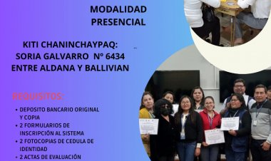 ORURO LLAQTAPI CHANINCHAY (EVALUACIÓN 13 DE OCTUBRE MODALIDAD PRESENCIAL)