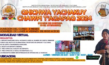 ILC - Quechua / Qhichwa yachaqay chawpi t'aqapaq 2024 (Cursos de quechua, nivel intermedio)