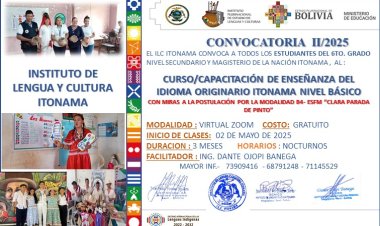 ILC ITONAMA LANZA LA CONVOCATORIA II/2025