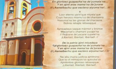 HIMNO NACIONAL DE BOLIVIA EN IDIOMA ORIGINARIO ITONAMA