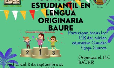 CONVOCATORIA AL CONCURSO ESTUDIANTIL EN LENGUA BAURE, GESTIÓN 2025