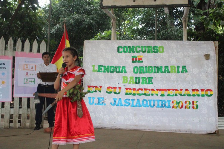 ILC-BAURE - IPELC, CONCURSO ESTUDIANTIL EN LENGUA ORIGINARIA BAURE: POESÍAS Y CONOCIMIENTOS BÁSICOS DE  LA LENGUA BAURE