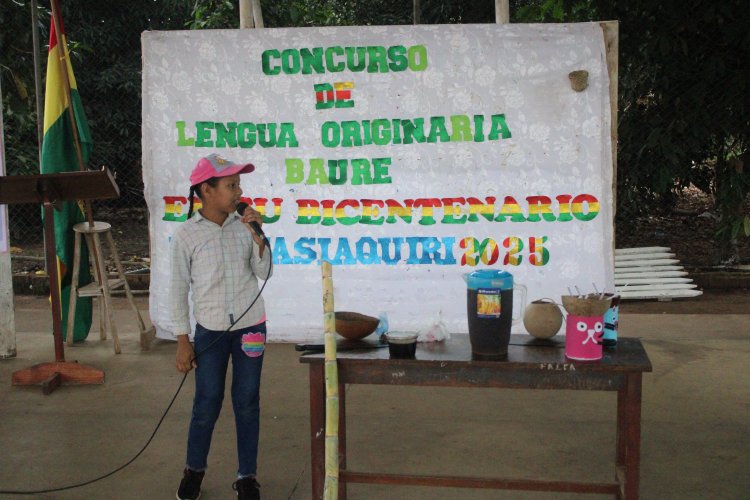 ILC-BAURE - IPELC, CONCURSO ESTUDIANTIL EN LENGUA ORIGINARIA BAURE: POESÍAS Y CONOCIMIENTOS BÁSICOS DE  LA LENGUA BAURE