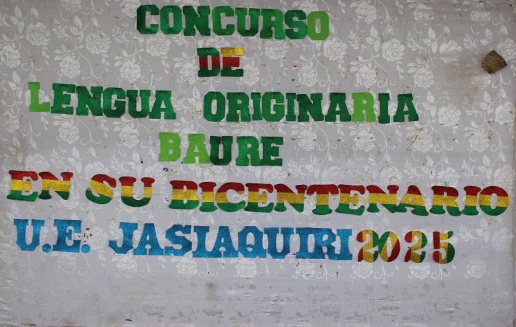 ILC-BAURE - IPELC, CONCURSO ESTUDIANTIL EN LENGUA ORIGINARIA BAURE: POESÍAS Y CONOCIMIENTOS BÁSICOS DE  LA LENGUA BAURE