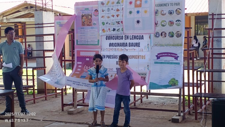 ILC-BAURE - IPELC, CONCURSO ESTUDIANTIL EN LENGUA ORIGINARIA BAURE: POESÍAS Y CONOCIMIENTOS BÁSICOS DE LA LENGUA BAURE