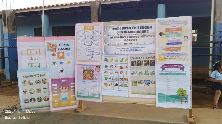 CONCURSO ESTUDIANTIL EN LENGUA ORIGNARIA BAURE, U.E RODOLFO DURÁN SOSSA