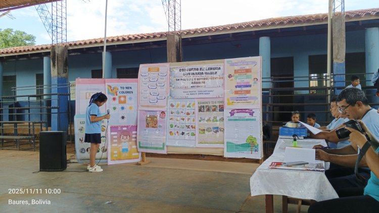 CONCURSO ESTUDIANTIL EN LENGUA ORIGNARIA BAURE, U.E RODOLFO DURÁN SOSSA