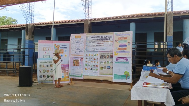 CONCURSO ESTUDIANTIL EN LENGUA ORIGNARIA BAURE, U.E RODOLFO DURÁN SOSSA