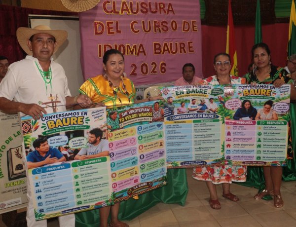 CLAUSURA DEL CURSO DE IDIOMA BAURE A NIVEL BÁSICO Y ENTREGA DE CERTIFICADOS