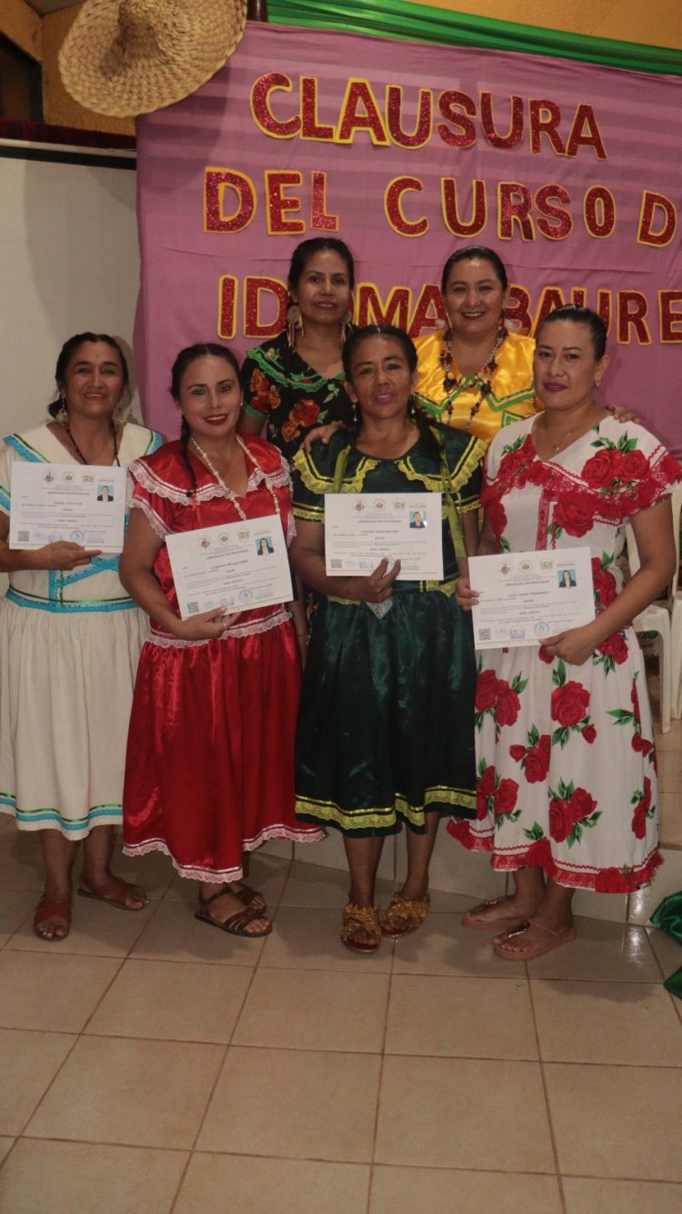CLAUSURA DEL CURSO DE IDIOMA BAURE A NIVEL BÁSICO Y ENTREGA DE CERTIFICADOS